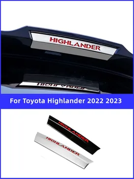 Pour Toyota Highlander 2022 2023 Haut Arrière Feu De Freinage Couvercle De Garniture Autocollant Auto Accessoires D'Extérieur