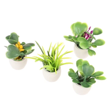 1:12 Dollhouse Miniature Plante Verte En Pot De Meubles De Décoration Pour La Maison Accessoires
