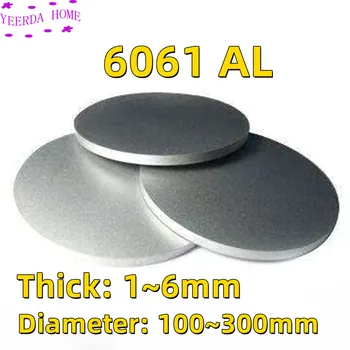 1 2 3 5 6 mm d'Épaisseur autour de la Feuille en Aluminium de la Plaque 6061 AL Joint de BRICOLAGE Modèle de la Fabrication de l'Aluminium Profil
