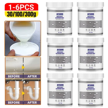 1-6PCS Imperméable Agent de Toilette 30/100/300g Anti-Fuite de la Colle Forte de Collage Adhésif Mastic Colle Invisible Outils de Réparation