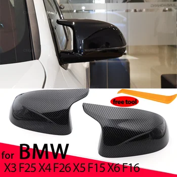 1 paire de l'Arrière Vue de Côté en Cas de Garniture M Style de Rearview de Voiture de Miroir de Bouchons pour BMW X3 F25 F26 X4 X5 F15 F16 X6 2014-2018 Accessoires