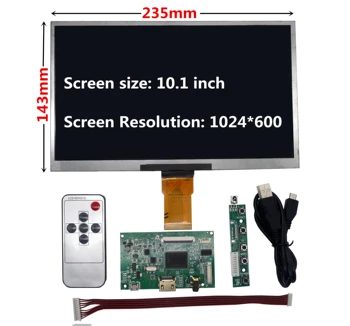 10.1 Pouces HDMI-Compatible Écran d'Affichage à cristaux liquides Avec Audio Conseil du Pilote de Moniteur Pour Raspberry Pi Banane/Orange Pi Mini Ordinateur
