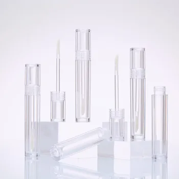 10/50//100pcs Vide 5ML Lip Gloss Tubes Transparents en Gros Rechargeable Eyeliner conteneurs baume pour les Lèvres brillant à lèvres emballage