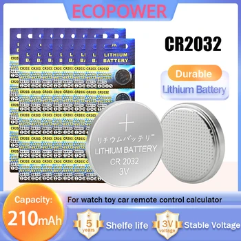 100-200pcs CR2032 CR 2032 3V Batterie au Lithium DL2032 ECR2032 Pour Regarder à Distance de Voiture de Contrôle de Rasoirs cartes Mères Bouton de Cellules de Pièce de monnaie