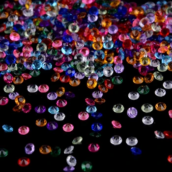 1000pcs Faux Cristal Gem Vase de Jardin en Pierre de BRICOLAGE Diamant Clou Cas de Téléphone de Table Confettis Colorés Jardin de Cristal Décoratif Cailloux