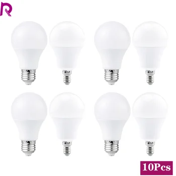 10pcs/lot LED E27 LED lampe E14 220V AC Ampoule 3W 6W 9W 12W 15W 18W 20W 24W Lampada Salon Maison Bombilla Chaud Blanc Froid