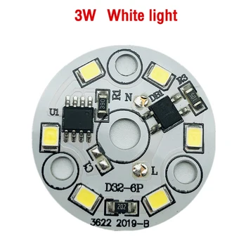 10pcs/lot Puce de LED pour la Lampe d'Ampoule de 3W 5W 7W 9W SMD 2835 Ronde Perles de Lumière AC 220V Ampoule de Puce de l'Éclairage de Projecteurs Accessoires
