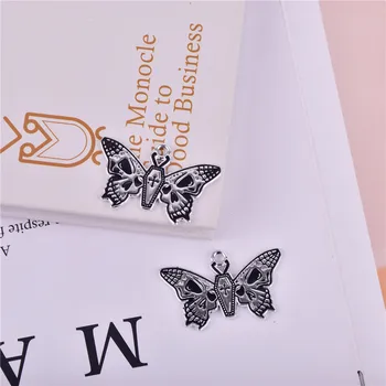 10pcs/pack de la Croix Papillon Enamle Charms en Métal Pendentif boucle d'Oreille de BRICOLAGE Bijoux de Mode Accessoires