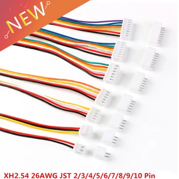 10Sets JST XH2.54 XH 2.54 mm câble de Câble de Connecteur de 2/3/4/5/6/7/8/9/10 Pitch Pin Mâle Femelle Prise de 300MM 26AWG