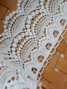 11 CM en coton maille dentelle pour la frange la couture de vêtement décoratif embroideryclothes couture DIY robe de poupée blanc, fête de mariage