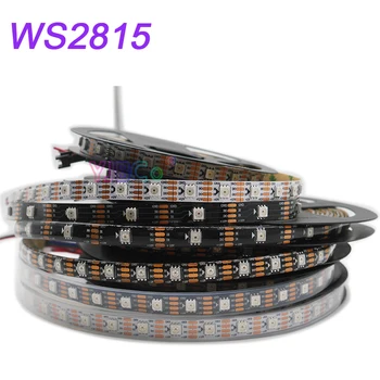 12V WS2815 Puce de Bande de LED 1m/2m/3m/4m /5m Double Signal Adressable 30/60/144 LEDs/m WS2812B mis à Jour 5050 RVB des Pixels Lumières de Bande