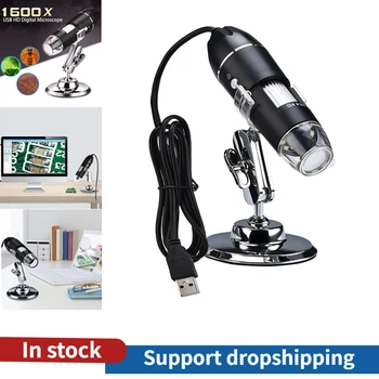 1600X HD USB Microscope Numérique Portable Microscope Numérique USB Interface Microscopes électroniques Pour Téléphone Cellulaire de Réparation