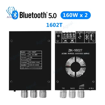 1602T TDA7498E Bluetooth 5.0 Amplificateur de Subwoofer Conseil 2*160W 2.0 Canaux Haute Puissance Audio Amplificateur Stéréo Conseil d'AMPLI Basse