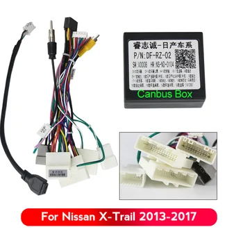 16pin Câble d'Alimentation pour Nissan X-TRAIL X Trail Teana/Sylphy/Tiida autoradio Multimédia avec Canbus de la Boîte de l'Adaptateur de Harnais de Câblage