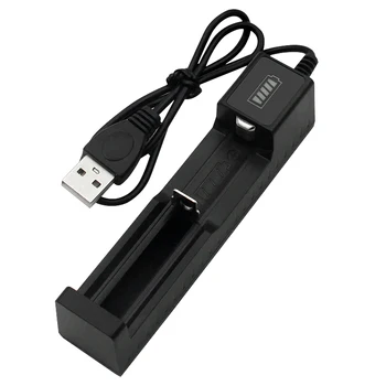 18650 1 Slot USB Chargeur de Batterie Intelligent de Charge Rapide Universelle Rechargeable au Lithium Chargeur de Batterie pour 14500 16650 14650 18500