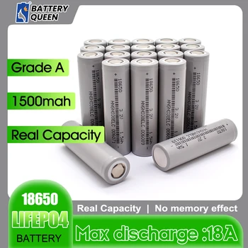 18650 Batterie 1500mAh 3.2 V Lifepo4 Rechargeable Batterie 1000 Cycles Pour lampe Frontale Lampe de poche