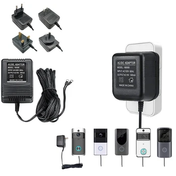 18V 500mA Alimentation Adaptateur chargeur Chargeur pour la Vidéo sonnez Transformateur 5M/8M/10M AC100-240V UK/eu/AU/US Plug