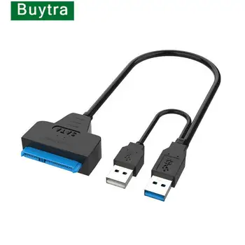 1pc SATA vers USB 3.0 / 2.0 Adaptateur de Câble JUSQU'À 6 Gbit / s 7+15/22 pin Pour le Soutien De 2,5 Pouces SSD Externe disque dur Disque Dur Sata III SATA3