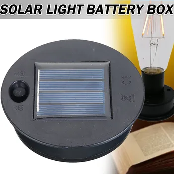 1pc Solaire Boîte de Batterie de Remplacement de Silicium Polycristallin Panneau Solaire Pour l'Extérieur Lanterne Décorative Solaire Boîte de Rangement