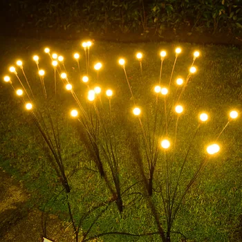 1PCS éclairage à LED Solaire Extérieure de Jardin Décoration de feux d'Artifice, Feux de Firefly Lampes de Jardin de Pelouse de Jardin Décor de Noël de la Lumière Solaire