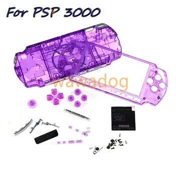 1set Pour PSP3000 PSP 3000 Clair Coloré Logement de Remplacement Coque de la Console de Jeu de Shell de Cas de Couverture avec des Boutons