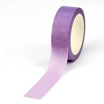 1X 10M Décoratifs Solide Violet clair Papier Washi Tape pour le Scrapbooking Journalisation de l'Adhésif du Ruban de Masquage Kawaii Papeleria