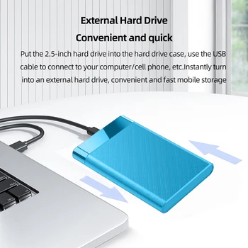 2,5 Pouces Disque Dur Externe Boîtier 5 gbps en USB 3.0 Pour Disque Dur SATA Cas sans Outil disque dur Externe Boîtier pour disque SSD et HDD