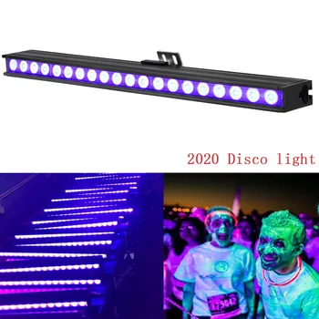 20 LED UV Violet Noir Lumières Disco DJ Nominale de la Lampe UV Pour la Fête de mariage de Noël de la Barre de Lampe d'Étape de Laser de Rondelle de Mur de Lumière de Tache de rétro-éclairage