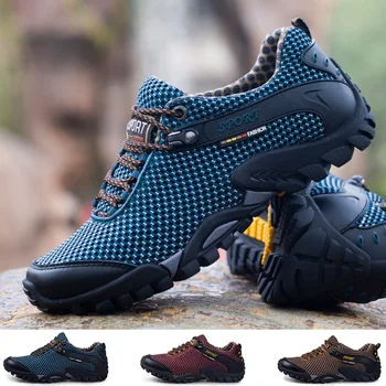 2023 Chaussures De Randonnée Hommes Respirant Bottes De Plein Air De L'Homme De L'Été Bottes De Randonnée Pour Hommes De La Cheville De L'Escalade Sneakers Livraison Gratuite
