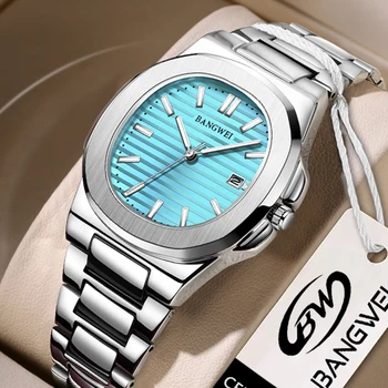 2023 Nouveau LIGE de montres de Luxe des Hommes d'Affaires Imperméable Masculin de l'Horloge Lumineuse de Jour en Acier Inoxydable Carré de Quartz Hommes Montre reloj hombre