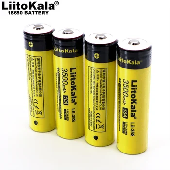 2023 Nouveau LiitoKala Lii-35S 18650 batterie 3.7 V 3500mAh batterie au lithium Rechargeable pour Lampe de poche LED+BRICOLAGE, Pointu