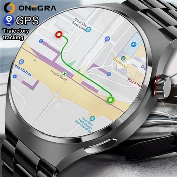 2023 Nouvelle Smart Watch Hommes HD Voix Appelant les Montres de Sport GT4 Pro Boussole GPS Traqueur Imperméable à l'eau NFC SmartWatch Pour Huawei, Xiaomi