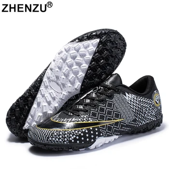 2023 ZHENZU Taille de 30 à 45 Professionnelles Chaussures de Football Hommes Enfants Garçons Baskets Originales Chaussures de Football TF chaussure de foot Futsal