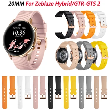 20mm de Silicone de Bande de Poignet Pour Zeblaze GTS GTS PRO 2 Smartwatch Sport Sangle pour Zeblaze Hybride GTR Ceinture bracelets de montre Bracelet Correa