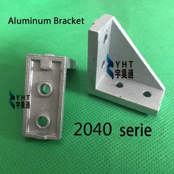 20pcs/lot 2040 coin raccord d'angle en aluminium 38x38 L connecteur de support de fixation de l'utilisation de la correspondance 2040 industriel en aluminium de profil