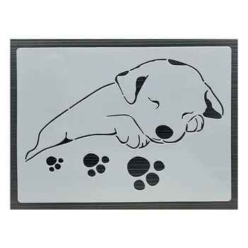 21*29Cm Sleeping Dogs Modèle de BRICOLAGE Superposition de Pochoirs, la Peinture Murale Album de Coloriage de Gaufrage Album Décoratifs Carte Templat
