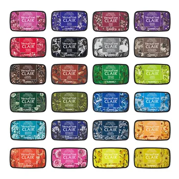 24 Couleur Tampon Tsukineko VersaFine CLAIR à séchage Rapide Détail tampographie/couleur d'Encre Tampon de Faire des Cartes de Voeux/bavures Sceaux