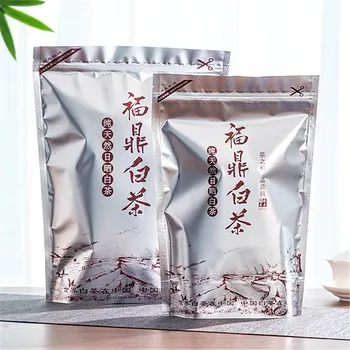 250g Chinois en Vrac ShouMei Bai Cha fermeture éclair Sacs FuDing BaiHao YinZhen Thé Blanc Recyclable d'Étanchéité de l'Emballage de Sac de Cadeau