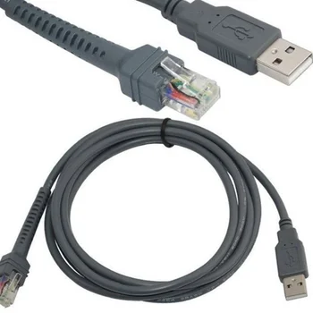 2M USB Pour RJ48 RJ50 Scanner Câble de Données pour LS1203 LS2208 LS4208 LS3008 CBAU01-S07ZAR Symbole de code-Barres Scanner la Partie du Câble de Bateau de Baisse