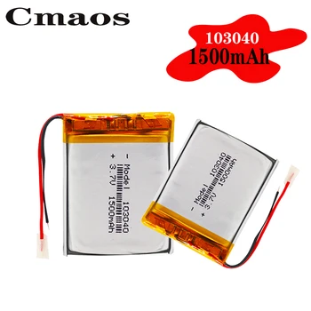 3.7 V 1500mAh batterie Lithium Polymer LiPo Batterie Rechargeable 103040 Pour MP3 MP4 GPS PSP Mobile Vidéo manette de Jeu E-book Tablette 10*30*40