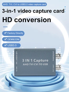 3-en-1 Carte de Capture Vidéo AHD USB de Capture Vidéo Carte AHD TVI CVI d'Entrée et de l'USB 3.0, Sortie 1080 60fps Capture Plug-and-Play