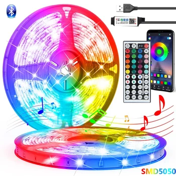 30M USB Lumières de Bande de Led RGB Infrarouge, Bluetooth, Contrôle de Luces Lumineux Décoration De Salle de Séjour 5050 Ruban d'Éclairage de Lampe de la Fita