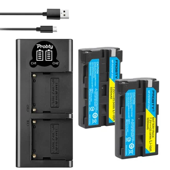 3200mah NP-F550 NP-F330 NP F550 NP F330 Batterie de l'Appareil + LCD Double Chargeur USB pour Sony NP-F550 NP-750 YONGNUO Caméra Lumières