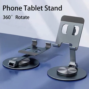 360° Rotation en Métal Bureau Téléphone Mobile Titulaire Stand Pour iPhone iPad Xiaomi Réglable de Bureau Tablette Holderl Table de Téléphone Cellulaire Stand