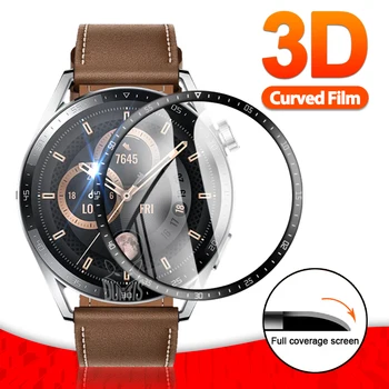 3D Courbes Douces Film de Protection Pour Huawei Watch GT 3 2 GT2 GT3 Pro 42mm 43mm 46mm Smartwatch Protecteur d'Écran Couvercle en verre