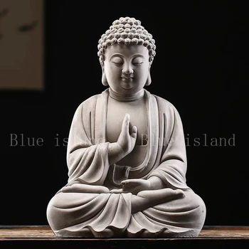 3D Moule en Silicone Statue de Bouddha Sculpture en Béton Shakyamuni Ornements de la Fabrication de la Bougie Moule en Résine Époxy
