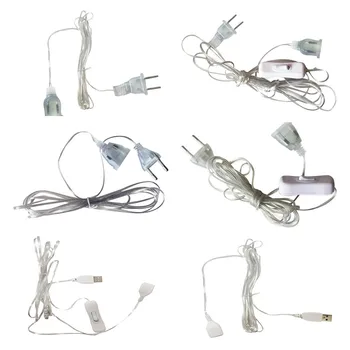 3m Fiche Prolongateur de Fil de Câble d'Extension USB/UE/US Plug pour la Chaîne de LED de Lumière de Décoration de Mariage à Led Guirlande DIY Lumières de Noël