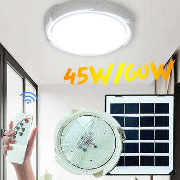 45/65 Solaire de LED Plafond Lumière Pendentif Lumière Extérieure Intérieure d'Énergie Solaire de Lampe de Plafond Avec Couloir de Lampes de Jardin Décoration