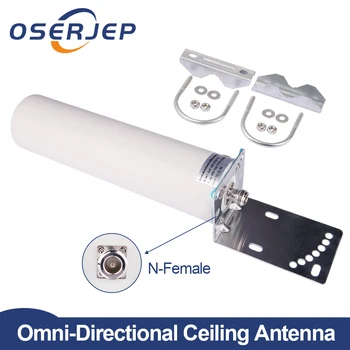 4g LTE antenne extérieure 698-2700MHz 12 dbi Onmi Externe baril antenne avec N femelle pour GSM W-CDMA 2g 3g répéteur Cellulaire