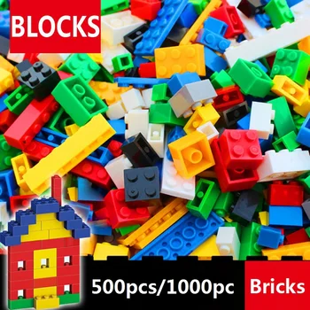 500/1000 Pièces de Blocs de Construction BRICOLAGE Briques de Petite Taille de l'Assemblée des Modèles de Figures de Jouets Éducatifs pour Enfants Compatible Blocs